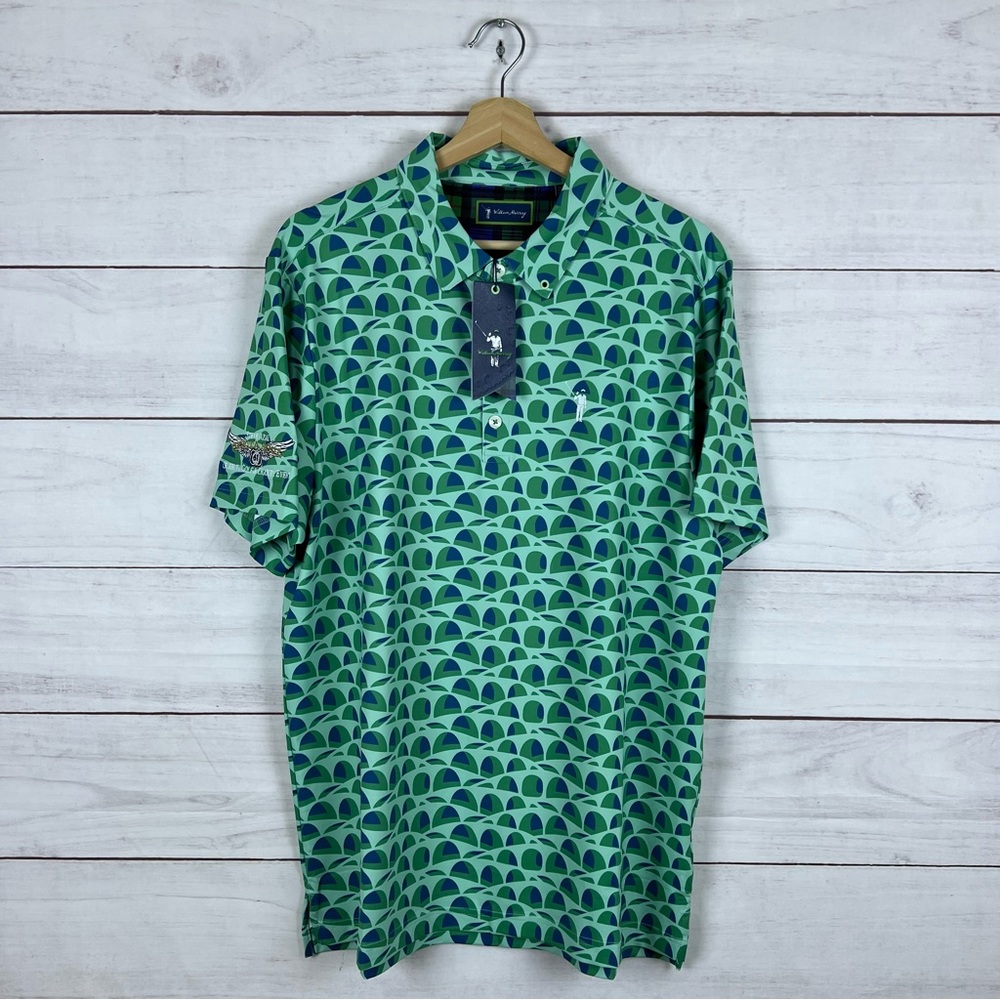 NWT William Murray Golf Building Bridges Polo Shirt Large